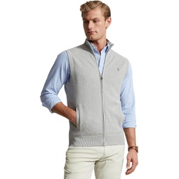 Polo Ralph Lauren Mesh-Knit Cotton Full-Zip Sweater Vest