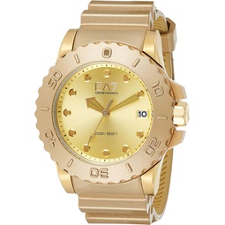Emporio Armani Mens AR6084 Sport Gold Silicone Watch