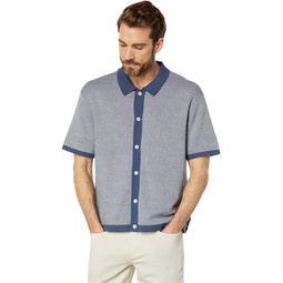 Madewell Short Sleeve Sweater Polo Button-Down