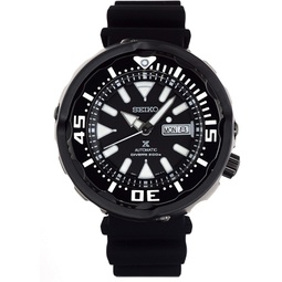 Seiko Prospex Tuna Automatic Divers 200M Black Ceramic Watch with Silicone Band SRPA81K1