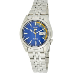 Seiko 5 Automatic Blue Dial Silver Stainless Steel Mens Watch SNK371K1