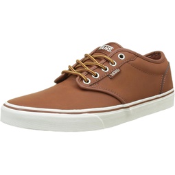 Vans Mens Atwood Low-Top Skateboarding Sneakers (11.5, (Leather) Brown/Marshmallow)