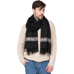 likemary Large 스카프 for Men - Winter 스카프 - Merino Wool 스카프 Men - Blanket 스카프 - Travel Blanket - Big 스카프 - Takhi