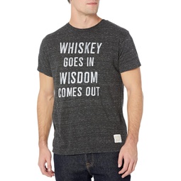 The Original Retro Brand Whiskey Goes In Tri-Blend Short Sleeve Tee