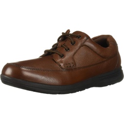 Nunn Bush Mens Cam Moc Toe Casual Lace-Up with Comfort Gel and Memory Foam, Cognac Tumbled, 15 Wide
