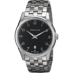 Hamilton Mens HML-H38511133 Jazzmaster Thinline Black Dial Watch