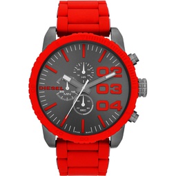 Diesel Double Down Mens Chronograph Sports Watch with Silicone Band