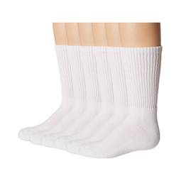 Jefferies Socks Seamless Sport Crew Half Cushion 6 Pack (Infant/Toddler/Little Kid/Big Kid/Adult)