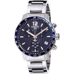 Tissot mens Quickster Chrono L/G Stainless Steel Casual Watch Grey T0954171104700