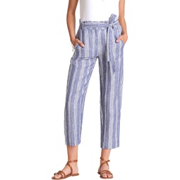 Womens Hatley Paper Bag Pants - Shore Stripes
