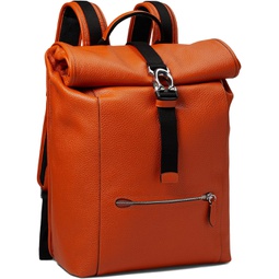 COACH Beck Roll Top Backpack in Pebble Leather