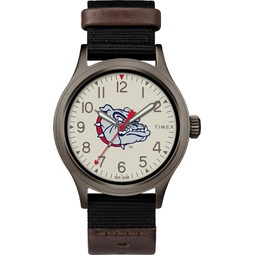Timex Tribute Mens Collegiate Pride 40mm Watch - Gonzaga Bulldogs with Black Fastwrap Strap