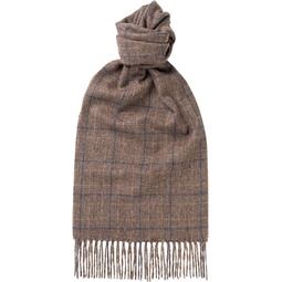 Glen Isla 100% Lambswool Scarf Check Heriot - Made In Britain