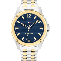 Tommy Hilfiger 1710507 Mens Stainless Steel Case and Link Bracelet Watch Color: Two Tone