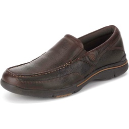 Rockport mens Eberdon Slip-on loafers shoes, Dark Brown Leather, 12 Wide US