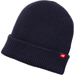 New Balance Mens and Womens Oversized Watchmans Beanie Knit Hat with Ribbed Cuffs