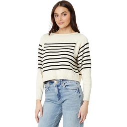 Madewell Rolled-Neck Pullover Sweater in Stripe