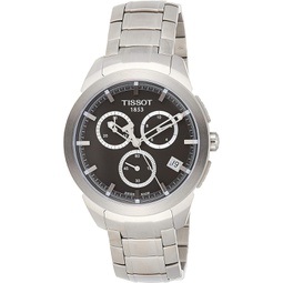 Tissot Mens T0694174406100 Quartz Titanium Grey Dial Chronograph Watch
