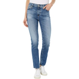 AG Jeans Mari High-Rise Slim Straight in 15 Years Shoreline