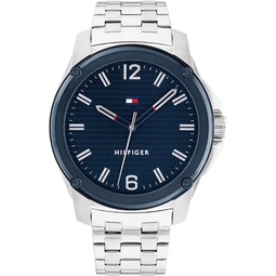 Tommy Hilfiger 1710487 Mens Stainless Steel Case and Link Bracelet Watch Color: Silver