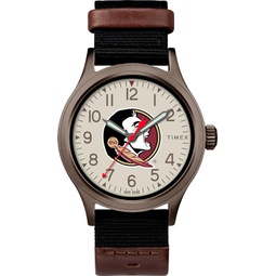 Timex Tribute Mens Collegiate Pride 40mm Watch - Florida State Seminoles with Black Fastwrap Strap