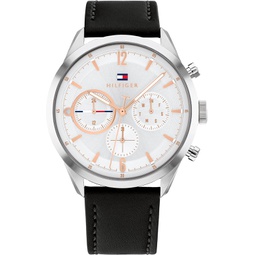 Tommy Hilfiger Mens Casual Watch Multifunction Quartz Water Resistant Classic Timepiece for Everyday Wear