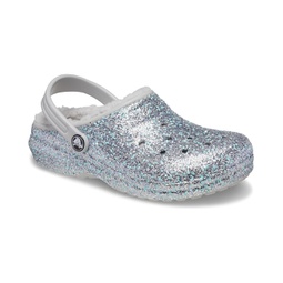 Crocs Kids Classic Lined Glitter Clog (Toddler)