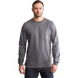 Mens Timberland PRO FR Cotton Core Long-Sleeve Pocket T-Shirt