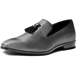 Bruno Marc Mens Loafers Dress Shoes Slip-on Formal Tassel Tuxedo Suit Shoes