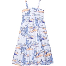 Kenzo Kids Strappy Dress All Over Printed Dress (Little Kids/Big Kids)