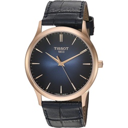 Tissot mens Excellence Steel And 18K Gold Dress Watch Blue T9264107604100