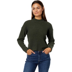 Womens Madewell Mockneck Crop Sweater