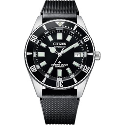 Citizen Promaster Dive Automatic Black Polyurethane Strap Watch 41mm NB6021-17E