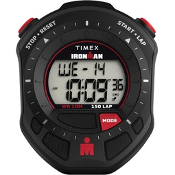 Timex UnisexIronman Stopwatch 65mm- Digital Dial Black Case