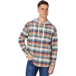 Mens Quiksilver Briggs Hooded Flannel