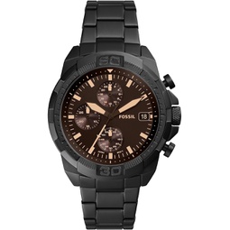 Fossil 44 mm Bronson Chronograph Stainless Steel Watch - FS5851