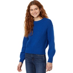 Womens Madewell Directional-Knit Wedge Sweater