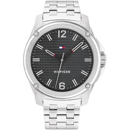 Tommy Hilfiger 1710486 Mens Stainless Steel Case and Link Bracelet Watch Color: Silver
