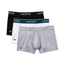 Mens Lacoste Trunks 3-Pack Casual Classic