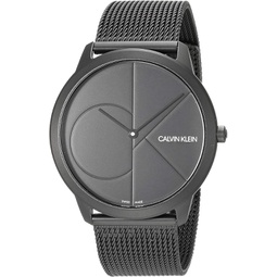 Calvin Klein Minimal Men’s Mesh Bracelet with CK Logo Watch