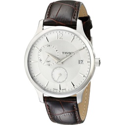 Tissot Mens T0636391603700 Tradition GMT Analog Display Quartz Brown Watch