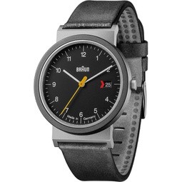 BRAUN Unisex Adult Analogue Quartz Watch with Leather Strap AW10EVO
