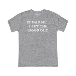 The Original Retro Brand Kids I Let The Dogs Out! Tri-Blend Crew Neck Tee (Big Kids)