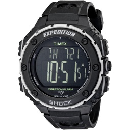 Timex Expedition Shock Xl Vibrating Digital Dial Black Resin Mens Watch T49950
