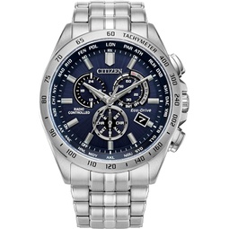 Citizen Eco-Drive A-T World Chrono Mens Watch Stainless Steel