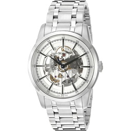 Hamilton Mens Timeless Classic Swiss Automatic Stainless Steel Dress Watch, Color:Silver-Toned (Model: H40655151)