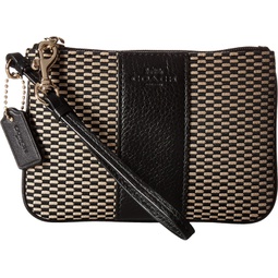COACH Exploded Rep Small Wristlet Milk/Black One Size