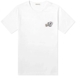 Moncler Double Badge T-Shirt White