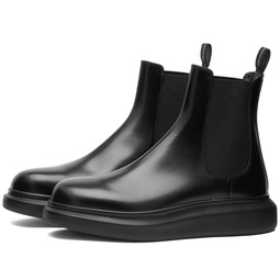 Alexander McQueen Wedge Sole Hybrid Chelsea Boot Black