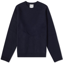 Wooyoungmi Textured Crew Knit Navy